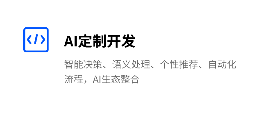 AI定制开发